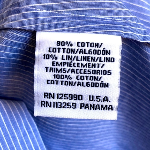 NMT FACONNABLE LADIES BLUE DRESS SHIRT EUR44 US12 DESIGNED IN FRANCE - Picture 8 of 14